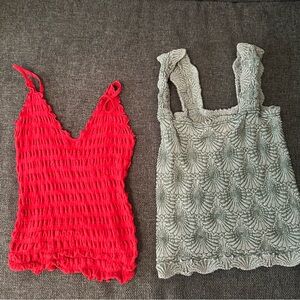 🎈FREE PEOPLE 🎈 stretchy tank top bundle